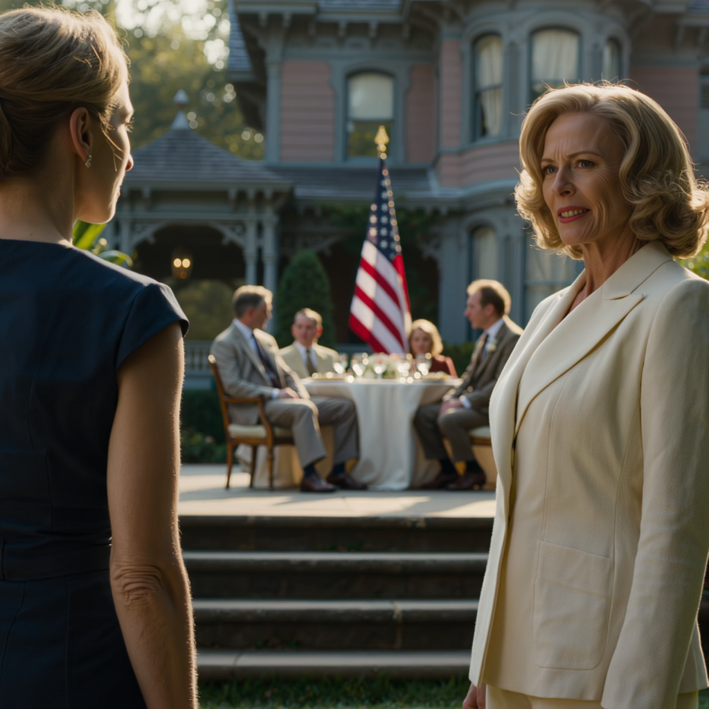 At the party announcing both houses would go to Vanessa, my mother-in-law sneered at me: “Martha, you’re just hired help in heels.” I didn’t argue. I stayed quiet, holding a secret in the library. When the lawyer arrived to the sound of applause, I looked at her and said exactly one sentence.