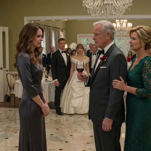 Fifteen Years After My Dad Forced Me Out, I Saw Him At My Sister’s Wedding. Dad Smirked And Said, “If It Weren’t For Kindness, No One Would Have Invited You.” I Took A Sip Of My Wine And Smiled. Then The Bride Took The Mic, Saluted Me, And Said, “To Major General Evelyn…” ENTIRE ROOM TURNED TO ME