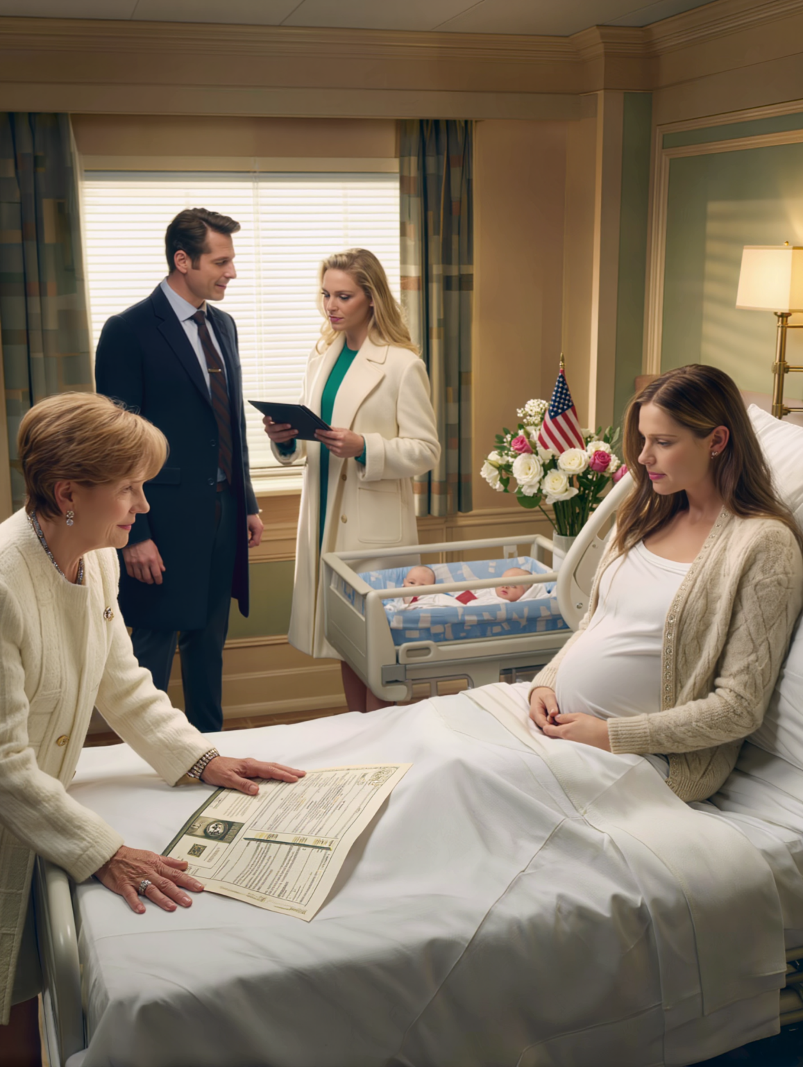 My mother-in-law offered me $22 million to leave my newborn twins, so I signed… and disappeared before dawn.