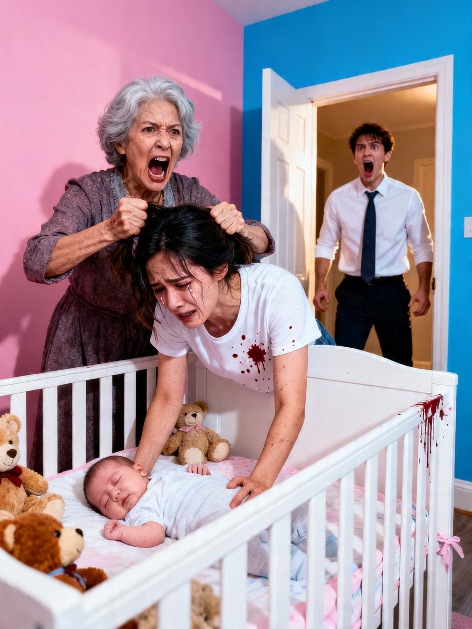 At Two in the Morning, I Checked the Hidden Baby Monitor and Caught My Mother Hurting My Wife