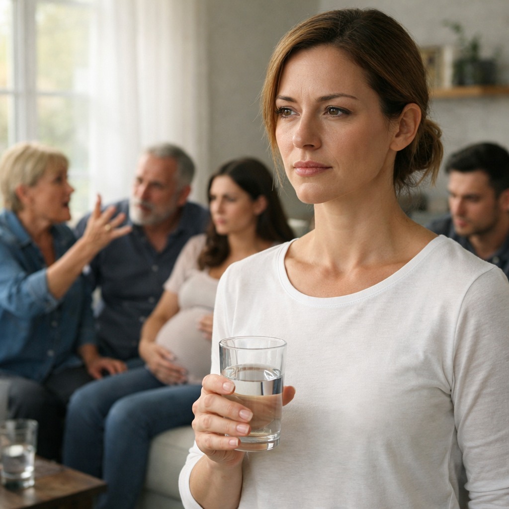 Toen de affaire van mijn man eindigde in een zwangerschap, verzamelde zijn hele familie zich in mijn woonkamer en eiste dat ik het huis verliet. Ik verhief mijn stem niet. Ik maakte geen ruzie. Ik glimlachte alleen maar en zei één zin – en zag hoe het zelfvertrouwen van hun gezichten verdween. Niet veel later boden ze hun excuses aan, maar toen betekende het al niets meer.