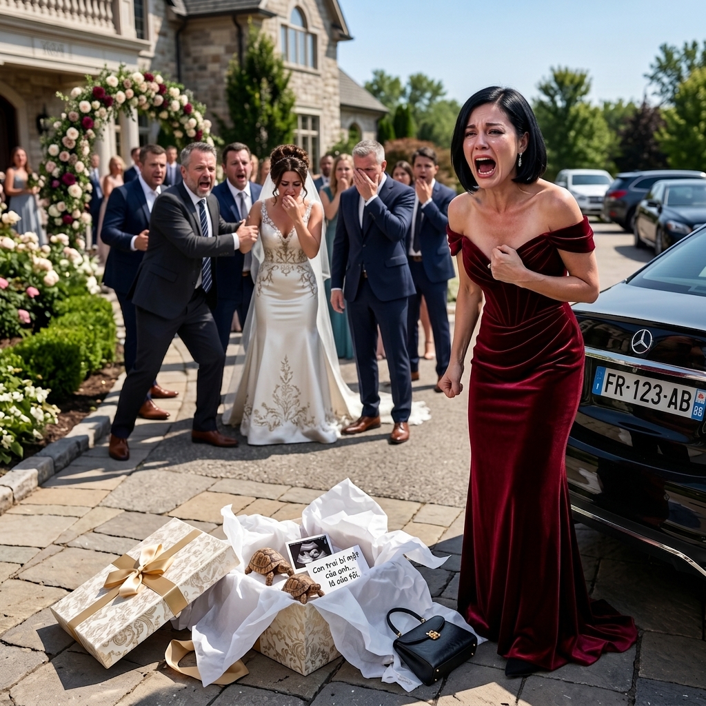 When my husband introduced me at the wedding as “just the driver,” I didn’t argue, cry, or make a scene. I smiled, set down my gift, and quietly left. Two blocks away, I parked and waited. Inside that box was the one thing no one there thought to check until it was far too late.