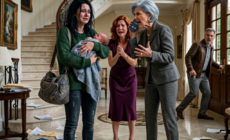 I stood there holding my newborn in worn-out clothes while my grandmother asked why $300,000 a month was not enough. That was when I realized someone had stolen everything meant to save us.