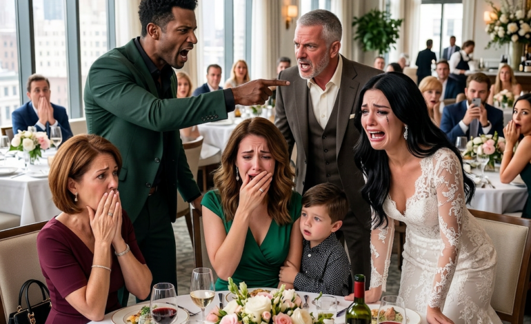 Everyone laughed when my cousin humiliated me at her engagement dinner, calling me the single mother she never wanted to become. My uncle joined in, and my mother chuckled too. But when the groom suddenly stood up and walked toward me, the entire room went silent for a reason no one expected.