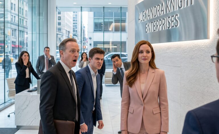 Last April, Dad looked me in the eye and said, “Nobody’s heard of your little company. Your brother makes real money.” I didn’t argue. Five months later, his firm got a contract with us. He walked into our lobby for the first time. My name was on the wall—12 feet high. His hands started shaking.