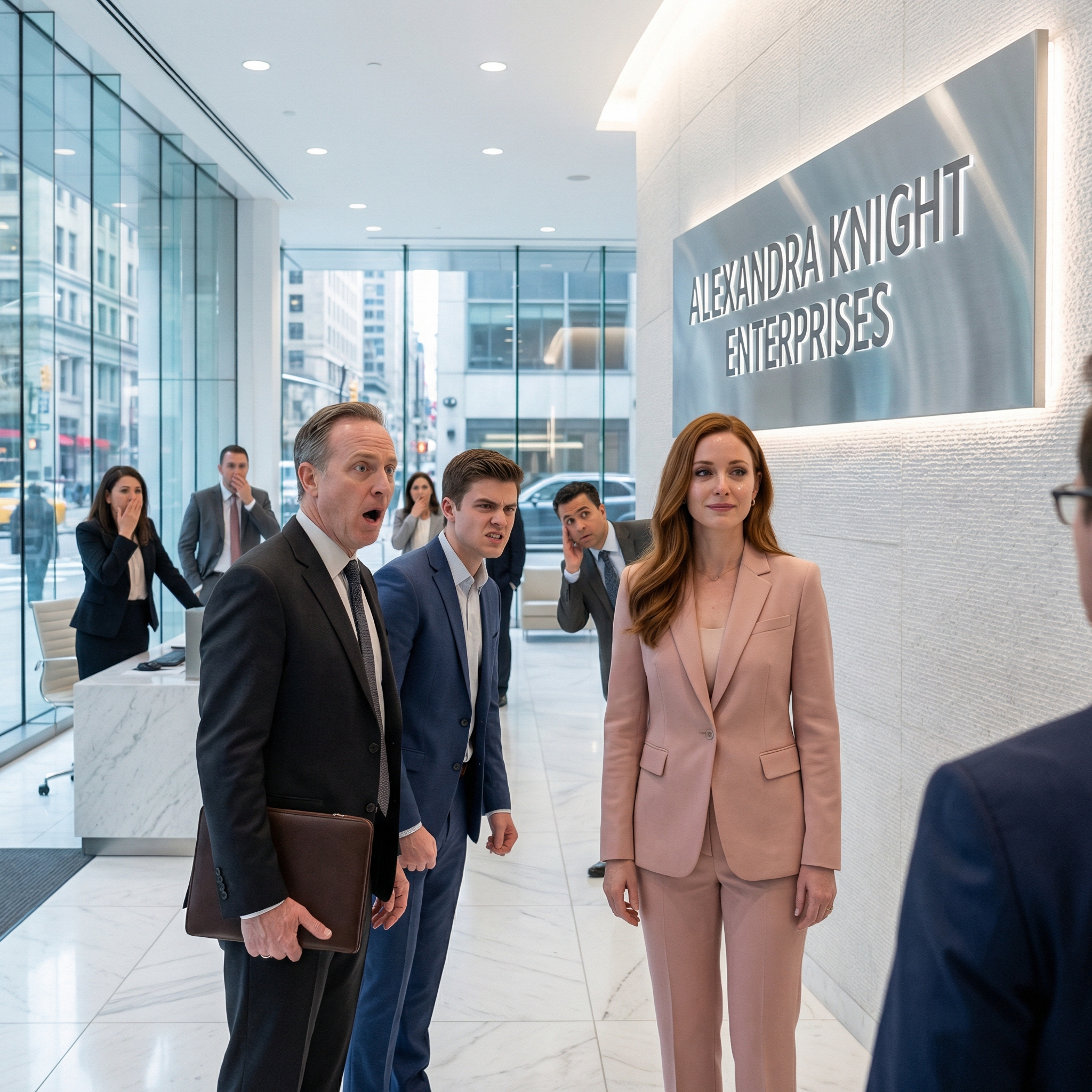Last April, Dad looked me in the eye and said, “Nobody’s heard of your little company. Your brother makes real money.” I didn’t argue. Five months later, his firm got a contract with us. He walked into our lobby for the first time. My name was on the wall—12 feet high. His hands started shaking.