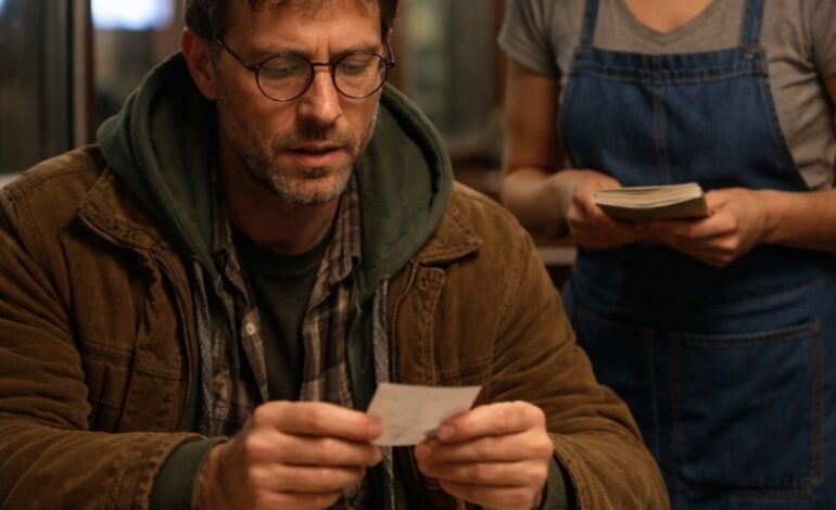 HE WALKED INTO HIS OWN LUXURY STEAKHOUSE DRESSED LIKE A BROKE STRANGER AND ORDERED THE MOST EXPENSIVE MEAL ON THE MENU… BUT THE NOTE THE EXHAUSTED WAITRESS SLIPPED BESIDE HIS PLATE EXPOSED A SECRET SO DARK IT SHOOK A BILLIONAIRE TO HIS CORE AND CHANGED BOTH THEIR LIVES FOREVER