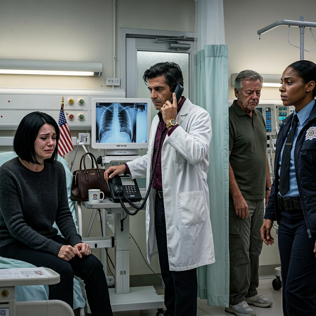 At my birthday, my sister smashed the cake into my face, laughing as I fell backward with blood mixing into the frosting. Everyone said, “It was just a joke.” But the next morning at the ER, the doctor stared at my X-ray and immediately called 911—because what he saw revealed a shocking truth…