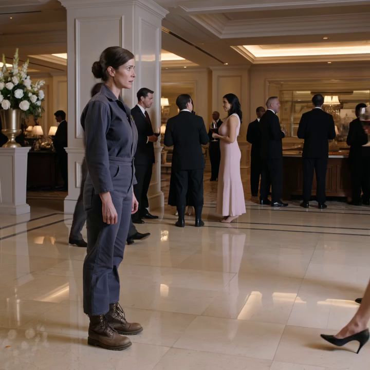 My Sister Spat on My Service Boots in the Lobby of My Parents’ Anniversary Party and Told Me to Use the Service Entrance, and a Month Later in a Room Full of Contractors, Politicians, and People Who Worshipped Money, She Finally Realized She Had Humiliated the Wrong Woman