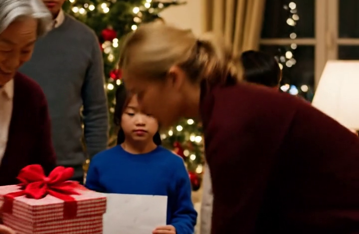 Mijn ouders waren kerstcadeaus aan het uitdelen aan alle kleinkinderen. Toen ze bij mijn dochter aan de beurt waren, zeiden ze: “O, het lijkt erop dat we er eentje vergeten zijn,” en glimlachten terwijl ze haar cadeau aan de zoon van mijn zus gaven “voor de eerlijkheid.” Mijn dochter bleef stil. Mijn ouders glimlachten — totdat ik…