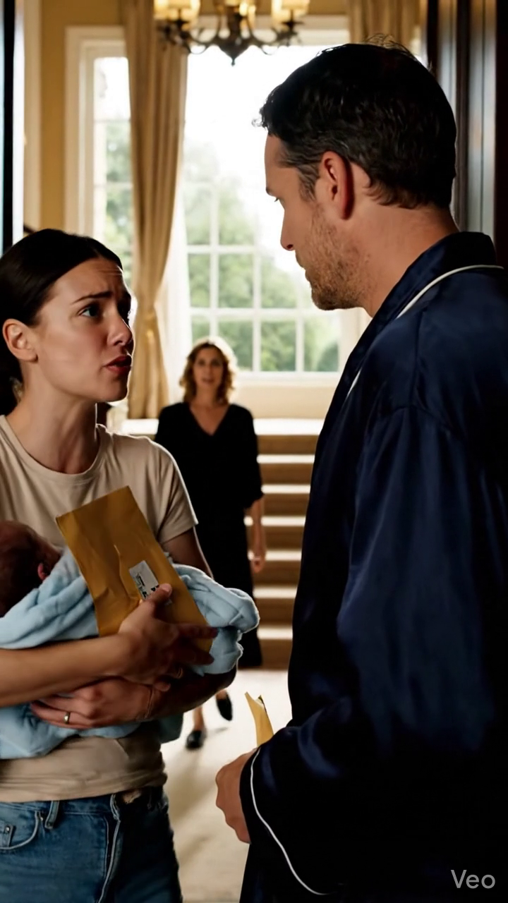 De stem van de huishoudster trilde door de intercom. “Er staat een vrouw met een baby voor de deur. Ze zegt dat het uw kind is.” Alexander Devereaux keek op van een fusiecontract. Zijn verloofde bleef halverwege de trap staan. Toen hief de jonge vrouw op de veranda haar kin op, trok de lichtblauwe deken in haar armen strakker aan en zei: “Mijn zus is drie weken geleden overleden. Dit is uw zoon.” Dat was het moment waarop Alexanders leven in tweeën werd gesplitst. Spotlight8