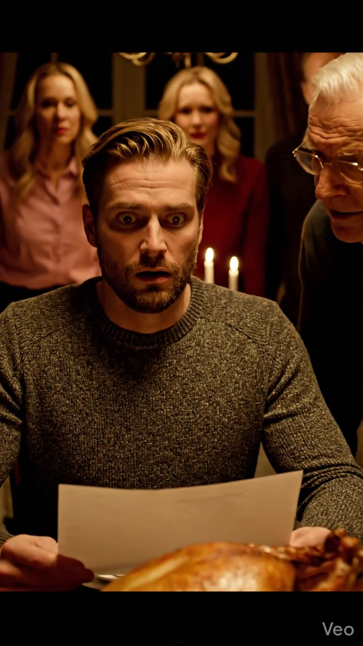I thanked my grandpa for the $200 check… he stopped carving the turkey, looked me dead in the eye, and said, “I wired you half a million dollars.” — the entire Thanksgiving table froze, and I just quietly opened the transaction history…