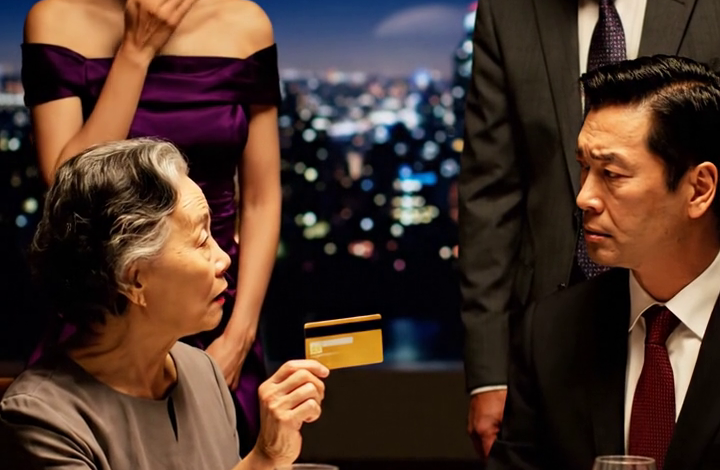 “Ze lachten me uit om mijn oude jurk en versleten schoenen. ‘Ze is een last voor je huwelijk.’ Hun gezichten vertrokken toen ik hun rekening betaalde met mijn creditcard…”