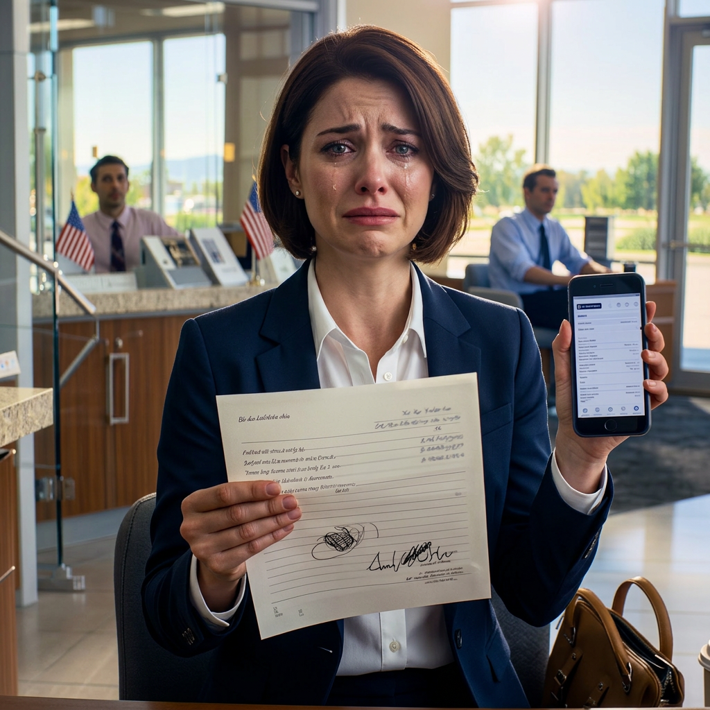 “Mijn moeder zei dat ik mijn spaargeld moest opmaken voor de schuld van mijn zus van $25.000, en toen ik weigerde, vervalste ze mijn naam, liep ze mijn kredietunie binnen, plunderde ze al mijn spaargeld en glimlachte ze aan de telefoon terwijl ze precies toegaf hoe ze het had gedaan. Maar de volgende ochtend, toen er op haar voordeur in Aurora werd gebonkt, dacht ze nog steeds dat familieregels haar zouden beschermen.”