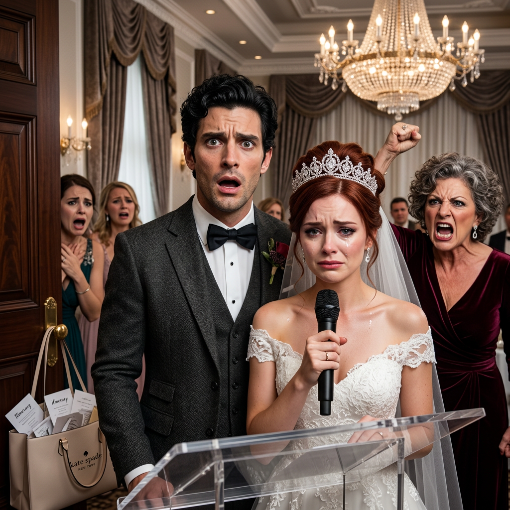 Ten minutes before the wedding, I overheard my future mother-in-law talking from the loudspeaker in the aisle: “Did that idiot already sign the prenup?” “Once the ceremony is over, her black card will be mine.” Jack laughed. “Brandon says she’s not a wife… “is a hen of the golden eggs.” At that moment, the sweet bride d:i:ed, and the CEO in me woke up. I hit record. Ten minutes later, as I walked into the ceremony, I held up the microphone. “Before I say ‘I do’… I’d like to share a few things my future mother-in-law just showed me in the bathroom.” The air instantly went cold.