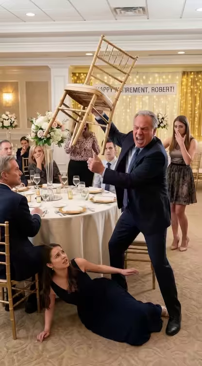 At my father’s retirement party, in front of the entire family, he suddenly shoved me away from the table and snarled, “That seat is for my real daughter. Get out!” I hit the floor as silence crushed the room and every face turned pale with shock. I walked out without a word—but that night, my phone lit up with 300 missed calls from my family. By then, it was already too late. – True Stories