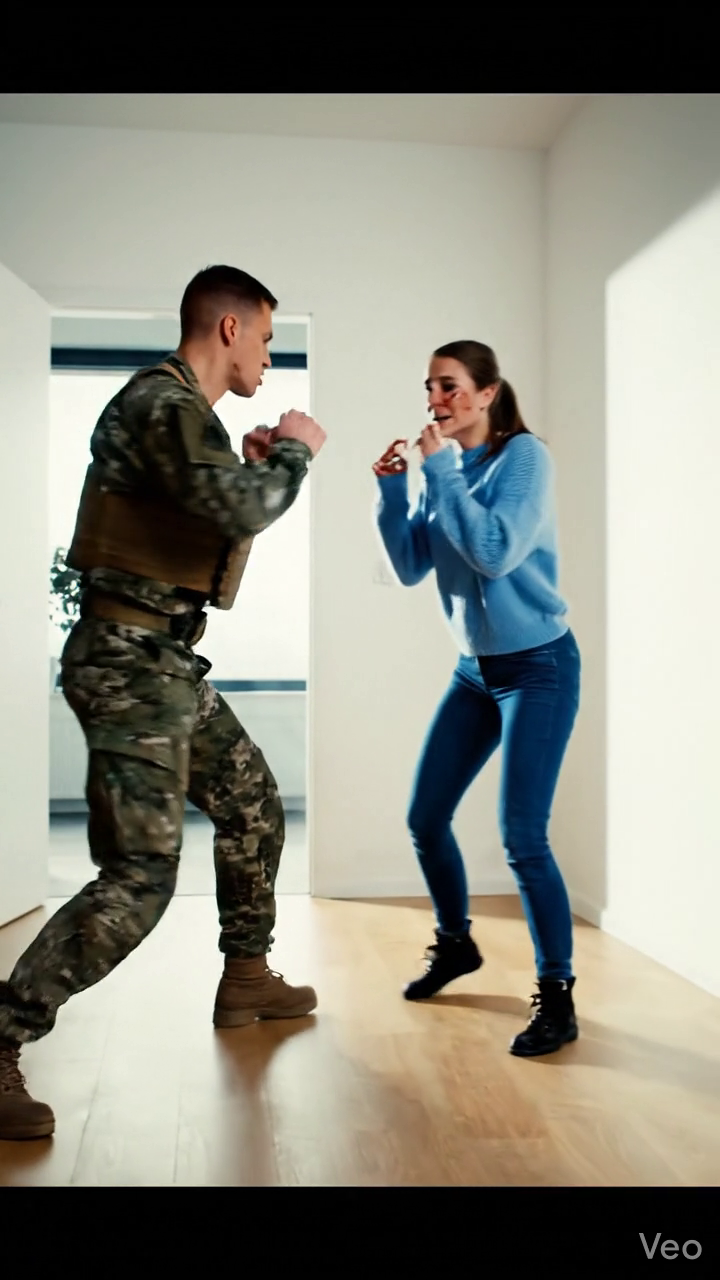 I had just come home after nine months at war, still wearing my uniform, still thinking about how my little sister would smile when she saw me at the door. Instead, I found Lily frozen at the kitchen table, her face bruised, her hands shaking. “Who did this to you?” I asked. She whispered, “Please, Ethan… don’t make it worse.” But when I heard his voice in my house that same week, I knew something was about to break—and not quietly. – True Stories