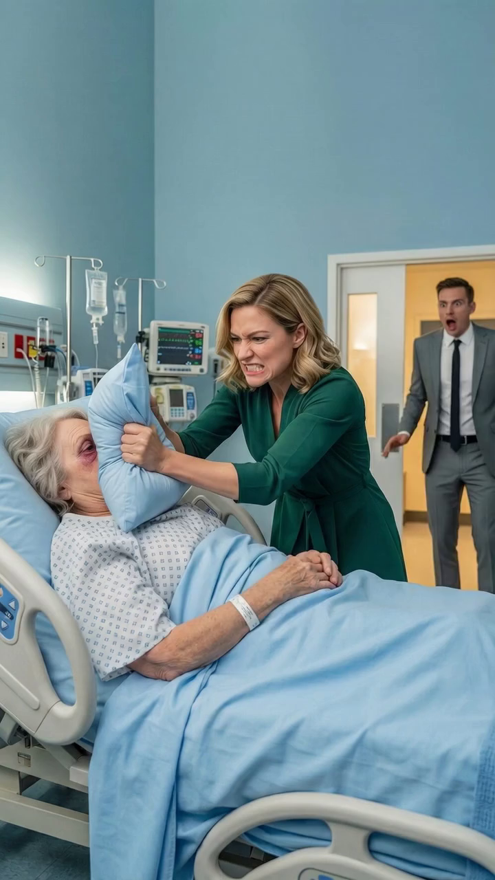 I came back to Mercy Hill early, thinking I’d surprise my mother with coffee. Instead, I opened Room 218 and heard myself scream, ‘Marissa—what are you doing?!’ My wife spun around, the pillow still in her hands, while my mother fought for air beneath her. In that instant, my marriage shattered—and I realized the woman I loved might be the greatest danger in my mother’s life. What I uncovered next was even worse. – True Stories