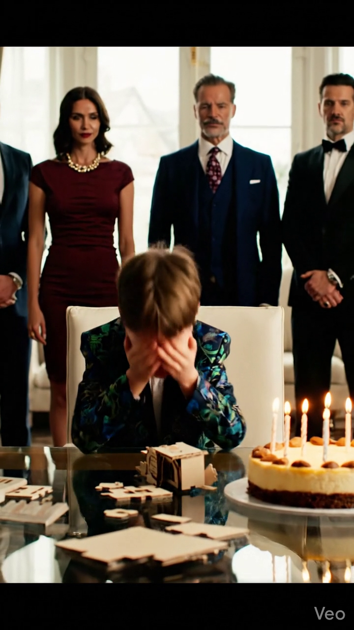 VUS – MIJN BROER VERNIETIGDE HET HANDGEMAAKTE VERJAARDAGSCADEAU DAT IK VOOR MIJN ZOON HAD GEMAAKT, LACHTE TERWIJL MIJN KLEINE JONGEN HUILDE VOOR DE HELE FAMILIE, EN IEDEREEN WEGDE HET AF ALS “MAAR EEN GRAPJE” – MAAR TOEN STOND MIJN VADER OP, DEED DE GOUDEN RING AF DIE HIJ NOOIT AF HAD GEHAD, STRAKTE HEM OP TAFEL EN ZEI IETS ZO KOUD DAT HET NIET ALLEEN HET FEEST VERPESTTE… HET VERNIETIGDE ALLES WAT IK DACHT NOG TE HEBBEN IN DIE FAMILIE