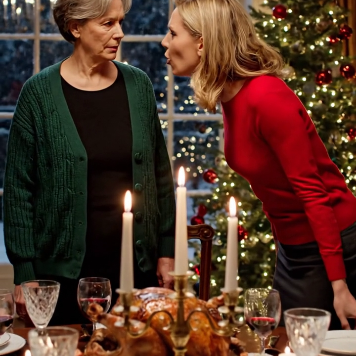 Tijdens het kerstdiner wees mijn schoondochter me voor de ogen van iedereen aan tafel af, maar toen ik opstond en het geld noemde waar ze steeds om vroeg, werd het zo stil dat zelfs mijn zoon me eindelijk anders aankeek.