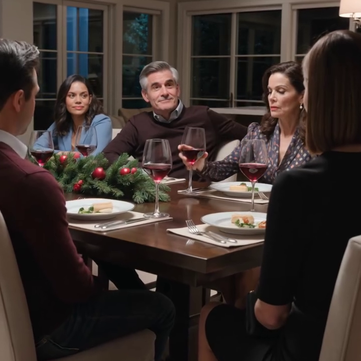 At Christmas dinner, my dad mocked me for being single at 32, my mother set down her glass and said, “Some people end up alone for a reason,” and the whole table waited for me to lower my head like always… but I smiled: “I’m not alone. I’ve been married for years.”