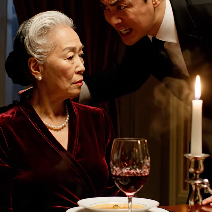 “My granddaughter handed me a piece of bread at dinner. I thought it was sweet—until I saw ‘SOS’ spelled out in ketchup. My blood ran cold. I faked a spill to get her alone in the bathroom, but she didn’t ask for help. She whispered, ‘Grandma, don’t eat anything… I just saved you.’ I looked at my plate and realized the ‘family dinner’ was a death trap.”
