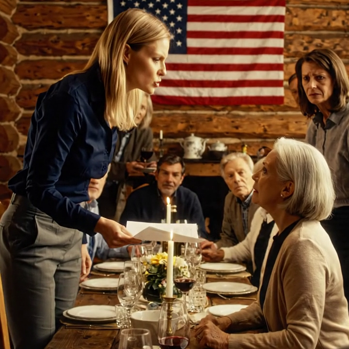 On Mother’s Day, my daughter turned our cabin gathering into a public trial: she read a $500,000 bill out loud in front of 40 relatives, called it “the cost of caring for someone useless” — I let her finish the performance, set an old folder on the table, and that was the moment a few faces in the room changed color because they knew there was something there nobody was going to explain away.