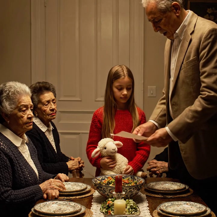My Dad Pushed My 10-Year-Old Daughter At The Christmas Table. “That Seat Is For My Real Grandkid. Get Out!” She Hit The Floor In Front Of The Whole Family—But Everyone Stayed Silent. I Didn’t Yell. I Said 4 Words. MY MOM DROPPED HER WINE GLASS. MY DAD WENT PALE…