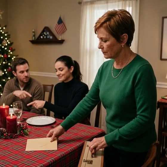 At Christmas dinner, my son snapped, “Give your seat to my wife or get out,” right in front of everyone, thinking I would back down and force a smile. I didn’t argue or make a scene. I quietly stood up, grabbed my suitcase, and walked out. The next morning, I calmly made two changes that flipped his sense of comfort overnight, and by the time they realized what I’d done, the smirk was gone and the whole room felt different.
