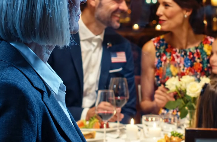 Mijn zoon appte: ‘Diner afgezegd’, maar toen ik bij het restaurant aankwam, ontdekte ik dat ze stiekem zonder mij aan het eten waren en dat ik betaalde. Ik schreeuwde niet. Ik glimlachte, vroeg de manager even om een momentje en bracht een ‘verrassing’ mee waardoor iedereen zijn vork in de lucht liet zweven.