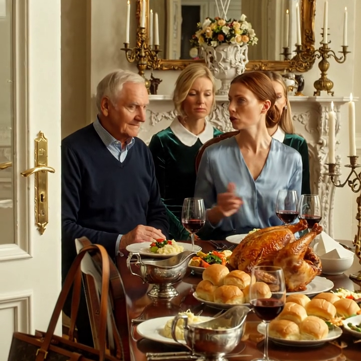 Ik had mijn ouders en jongere broer uitgenodigd voor Thanksgiving in het huis in Asheville dat mijn grootvader me had nagelaten. Midden in het diner schoof mijn vader een stuk papier naar me toe: een opzegging. Mijn moeder glimlachte en zei: “Zeven dagen. Je jongere broer heeft dit huis harder nodig.” Voordat ik iets kon zeggen, gaf mijn buurvrouw – die tevens mijn beste vriend was – mijn vader een gesloten envelop. Het gezicht van mijn vader veranderde toen hij die opende.