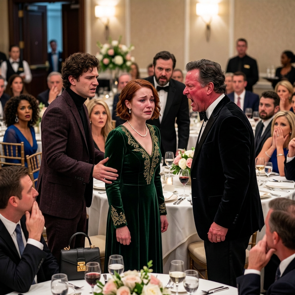At my father’s party, my billionaire CEO father roared, “Go change that ridiculous uniform.” When I refused, he slapped me in front of 212 guests. My fiancé stepped forward, and a retired army colonel stood up. And said 7 words.