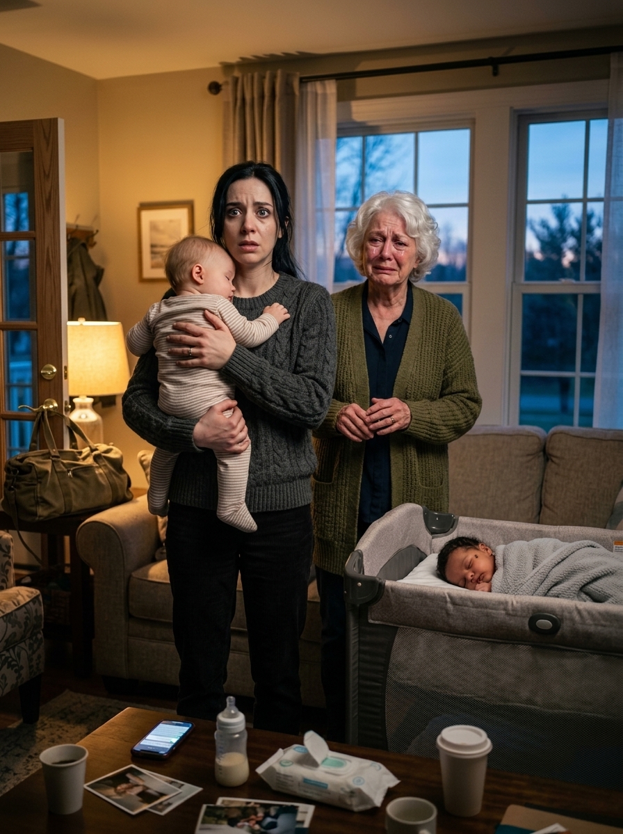 Late at night, my mom called and asked, ‘When are you coming to get the baby?’ I froze and said, ‘Mom… she’s asleep right next to me.’ After a long pause, she whispered, ‘Then whose baby is in my house?’”