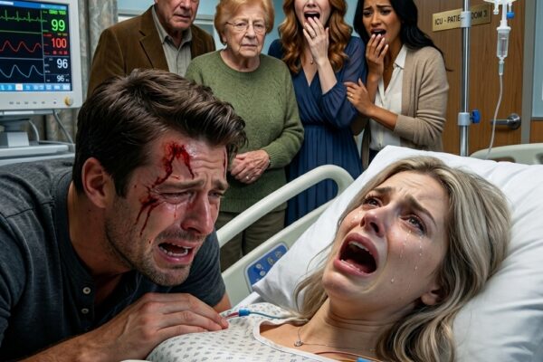 Right after Thanksgiving dinner with my family, I suddenly collapsed. When I opened my eyes in the hospital, my husband was crying. “The baby… our unborn child is gone,” he whispered. My parents and sister were standing nearby… laughing. And when I finally found out the truth behind what had happened, my whole world fell apart. – Story