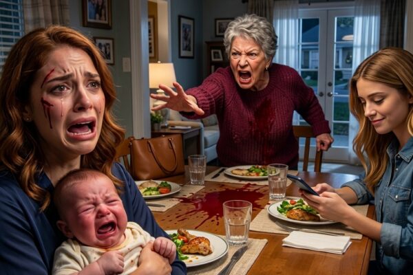 During dinner, my baby started crying, and my mother slammed her hand down on the table. “Shut that baby up! This house isn’t for parasites!” she shouted. My sister barely looked up from her phone as she smirked and said, “Rent’s due today. If you can’t pay, get out.” I walked out in tears, clutching my baby in my arms. But six months later, their phones wouldn’t stop ringing. – Story