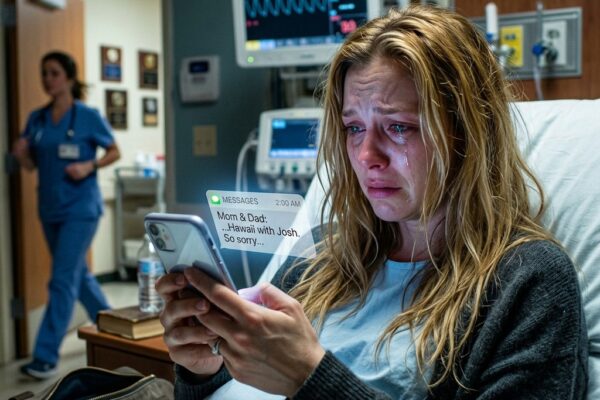 They told me, ‘We’re already at the airport. Hawaii can’t wait.’ I was lying in a hospital bed, my husband dead just hours earlier, my body breaking into labor at 2 a.m. I remember choking out, ‘Mom… Daniel is gone,’ and hearing nothing but cold indifference. That was the night I stopped being their daughter. Years later, when they showed up at my door asking to see my child, they had no idea what was waiting for them. – True Stories