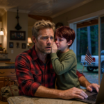 ‘Papa… vertel mama niet dat ik met je heb gepraat.’…