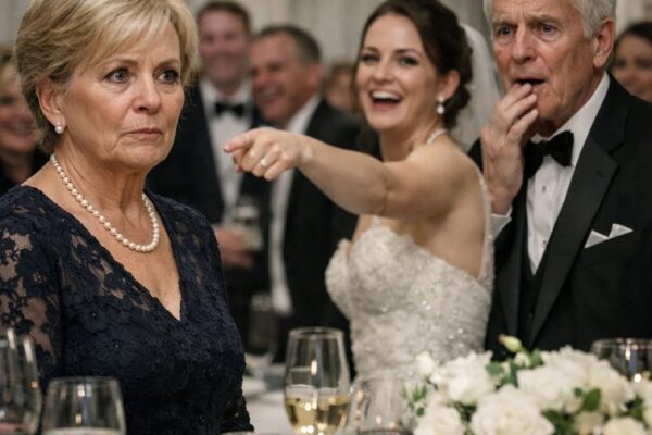 Ik betaalde voor de bruiloft van mijn zoon in Boston tot de laatste kaars, en zijn nieuwe vrouw wees naar mij en grapte tegen haar rijke familieleden: “Dit is de aanhankelijke schoonmoeder waar we aan vast zitten,” en toen lachte iedereen… totdat het gezicht van haar vader geen kleur meer kreeg en hij fluisterde: “Dit kan niet zijn… je bent…” – Nieuws