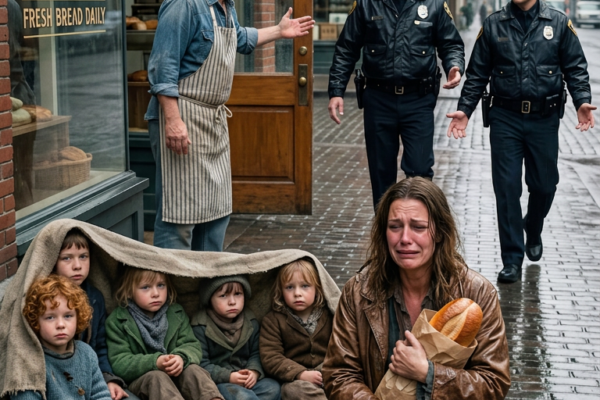Op een regenachtige ochtend in Portland stal een wanhopige moeder…
