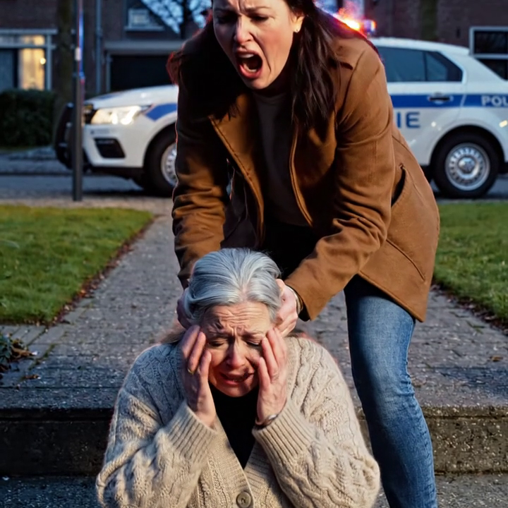 I still hear my skull crack against the floor when Derek snarled, ‘Stay down.’ Then my own daughter yanked my hair and dragged me across the porch, hissing, ‘Get out. It’s three million. You’re nothing.’ Neighbors watched. Nobody moved. I thought that was the moment I lost everything—my family, my dignity, maybe even my life. Then, somewhere down the street, I heard sirens… and everything changed. – True Stories