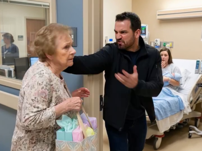 I came to the hospital with trembling hands and a bag full of gifts, desperate to see my newborn grandchild for the first time. But before I could step inside, my own son blocked the door and spat, “You filthy old woman! You’ll infect the baby!” Then he hurled my gifts to the floor and shoved me down. Lying there in shame, I made one decision: he would never see my inheritance again… but that was only the beginning. – True Stories