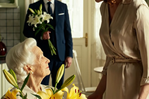 Op Moederdag stond mijn miljonairzoon aan mijn deur met gele bloemen, keek me aan en vroeg botweg: “Mam, gaat het goed met de $ 5.000 die Clara elke maand stuurt?” Ik stikte in mijn woorden: ‘Zoon, ik leef van de hulp van de kerk.’ Op dat moment verscheen mijn schoondochter met een koude glimlach, terwijl haar parfum naar binnen dreef, ze raakte zijn mouw aan en zei een zin die mijn glimlach deed bevriezen. – Nieuws