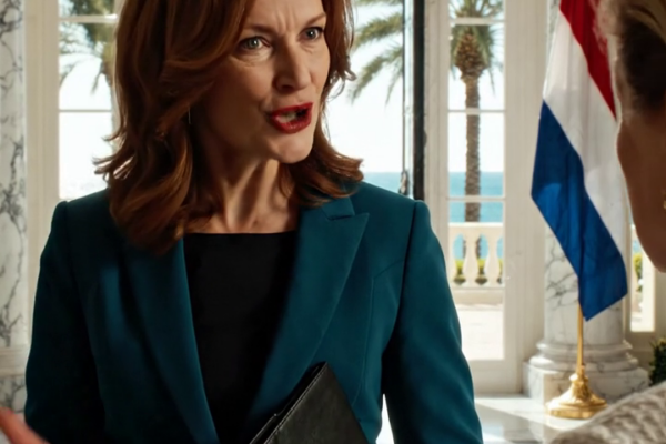 Na de bruiloft bracht mijn schoondochter een notaris naar mijn villa van 20 miljoen dollar in Palm Beach, zwaaide met een dikke map en zei: “Het huis is overgedragen. Verhuis binnen 72 uur.” Mijn zoon kwam nooit opdagen. Ik keek naar de kromme handtekening, glimlachte en zei één zin die hen deed beven.