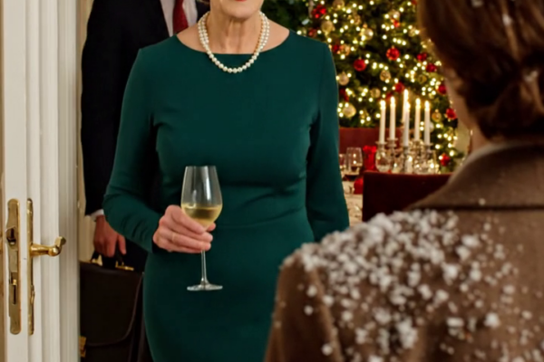 Mijn zoon grijnsde en zei: “De moeder van mijn vrouw zal bij het kerstdiner zijn. Probeer ons niet in verlegenheid te brengen.” Ik glimlachte. Hij wist niet dat ik ook iemand had uitgenodigd. Toen de deurbel ging… werd zijn gezicht bleek – Nieuws